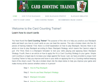 Tablet Screenshot of cardcountingtrainer.com